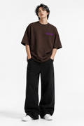 VELUNE Essential Oversized Tee - Brown